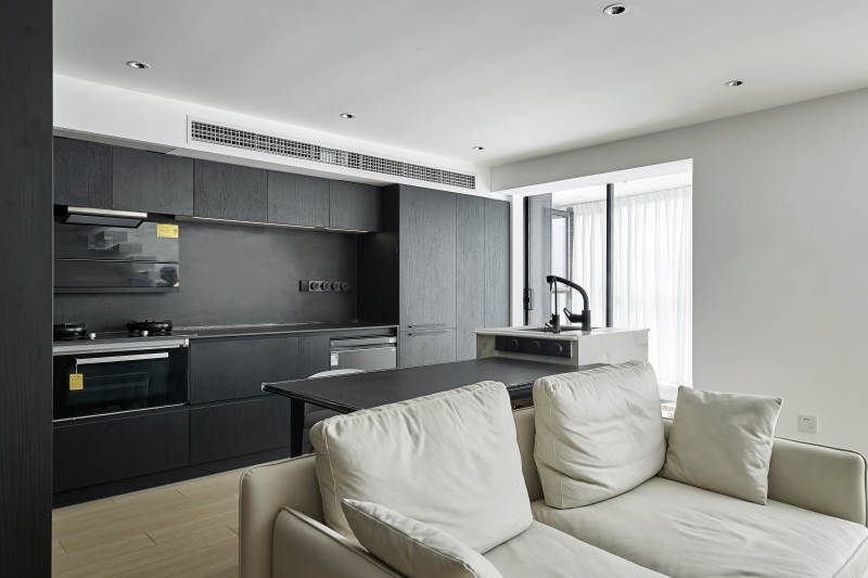 现代简约厨房客厅