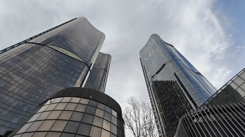 现代都市摩天楼群