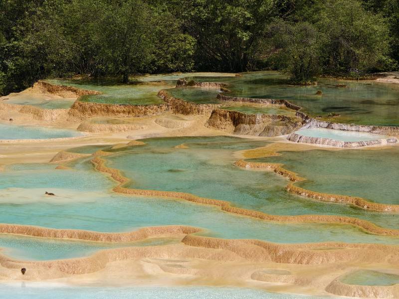 彩池叠翠 黄龙景区