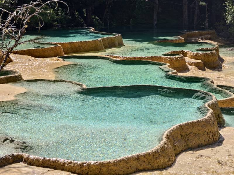 碧水叠池 九寨沟自然奇观