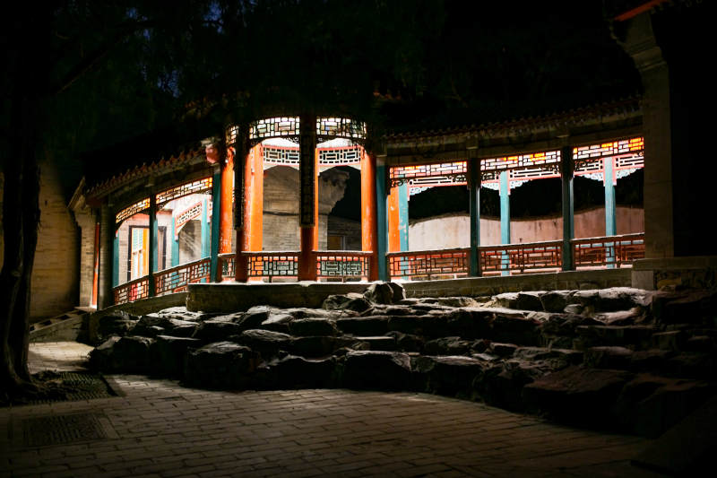 颐和园—古亭夜色静谧