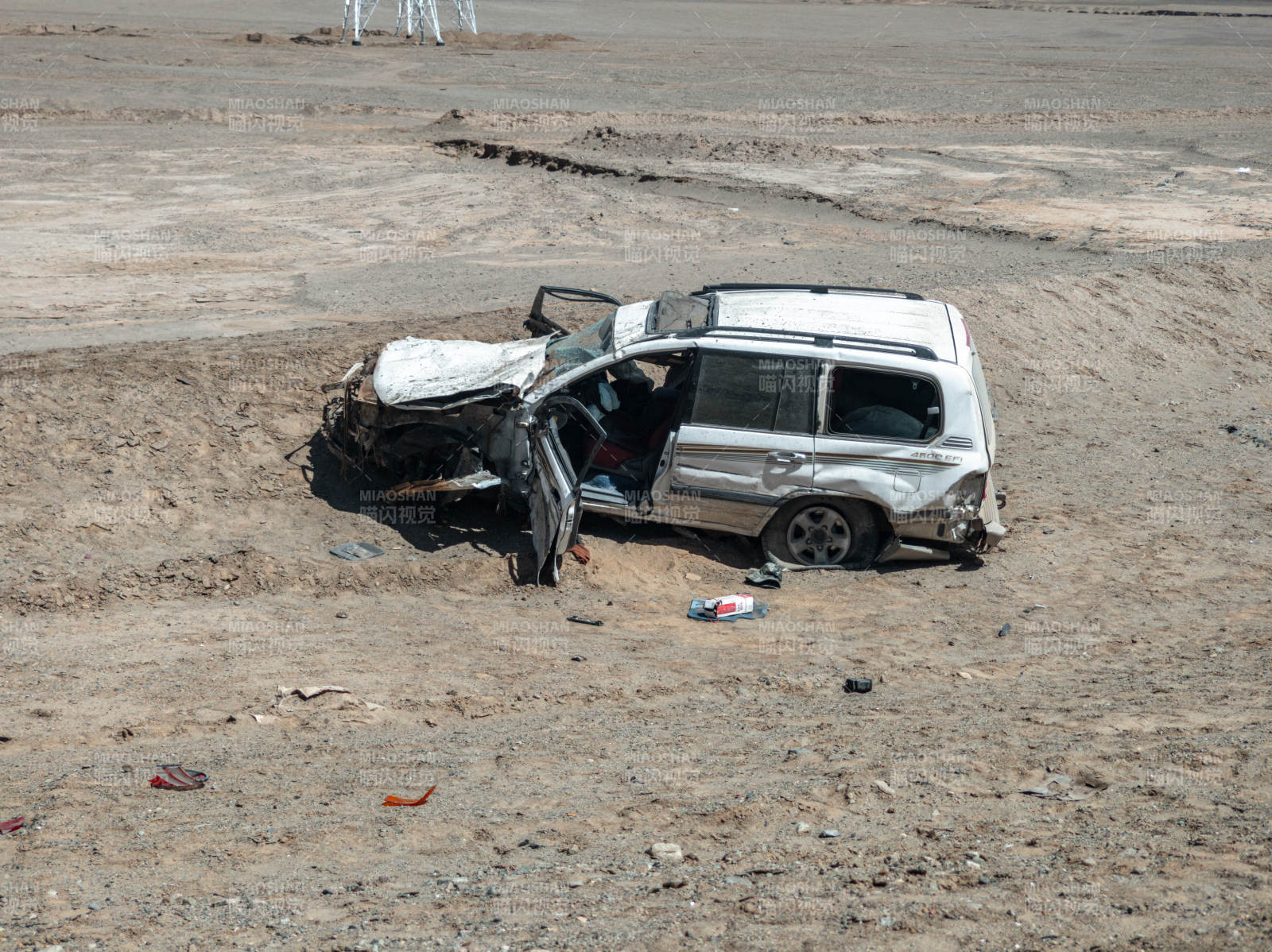 车祸现场 车辆损毁