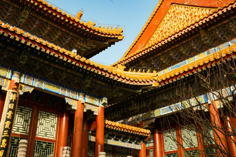 颐和园—古建筑庭院风光