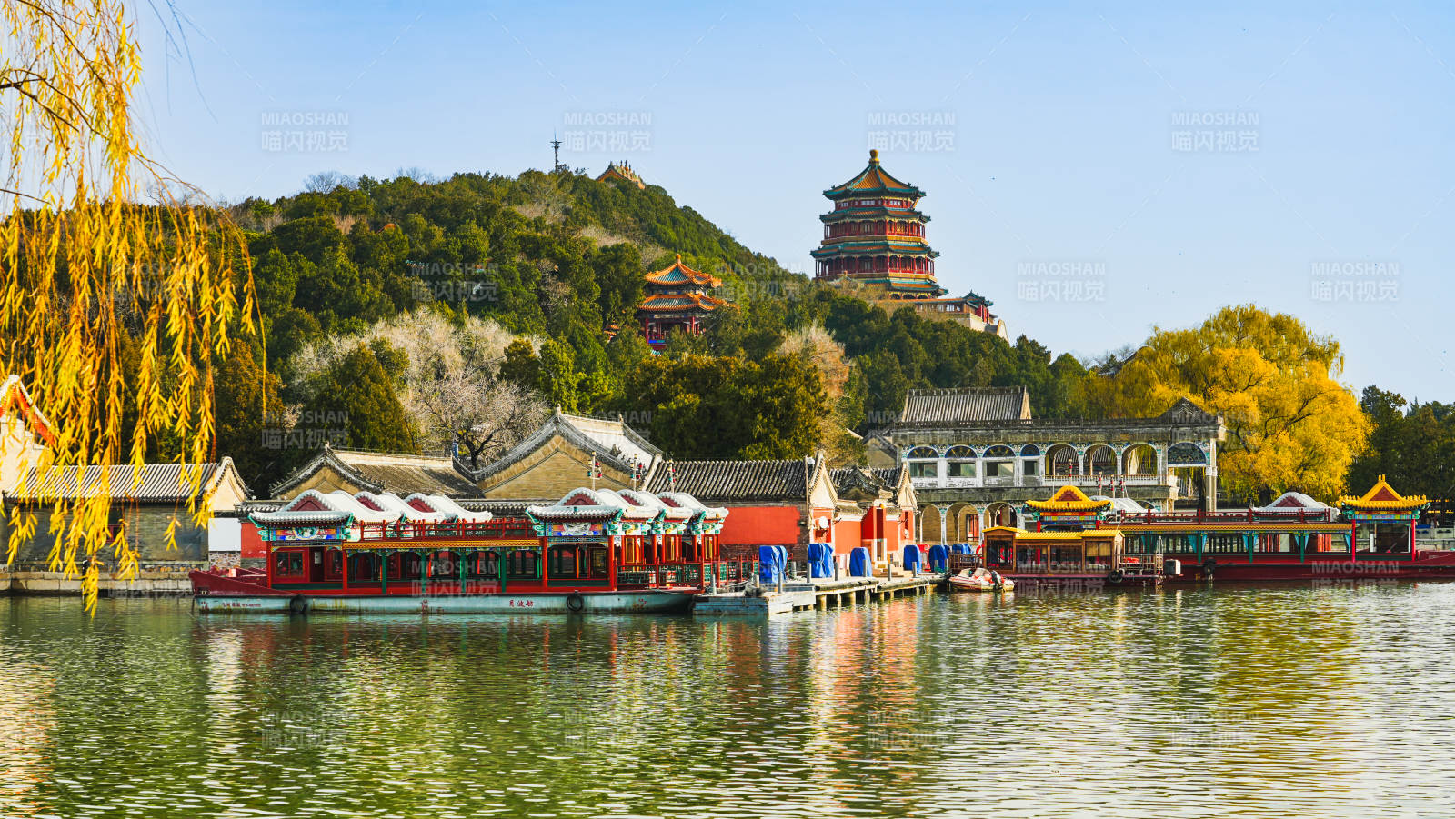 頤和園湖景風光無限