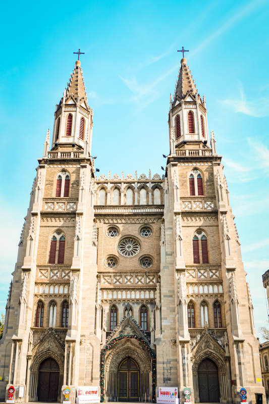 山东济南洪家楼天主教堂的建筑