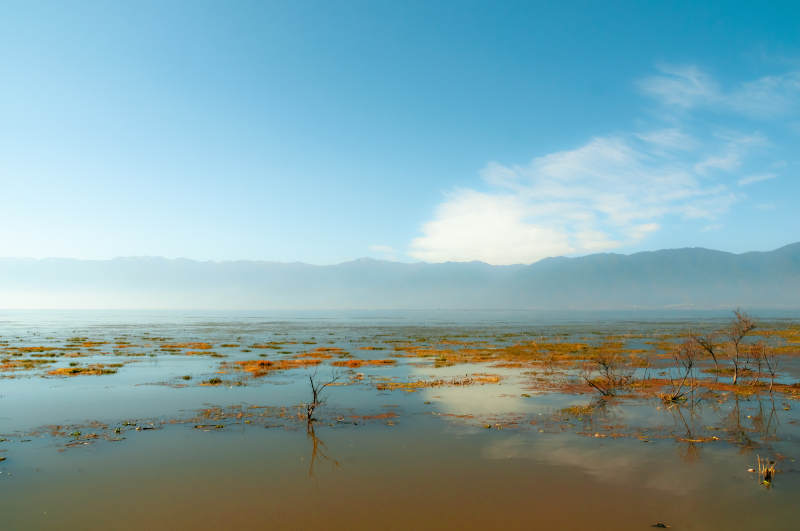 洱海苍山冬日晨景