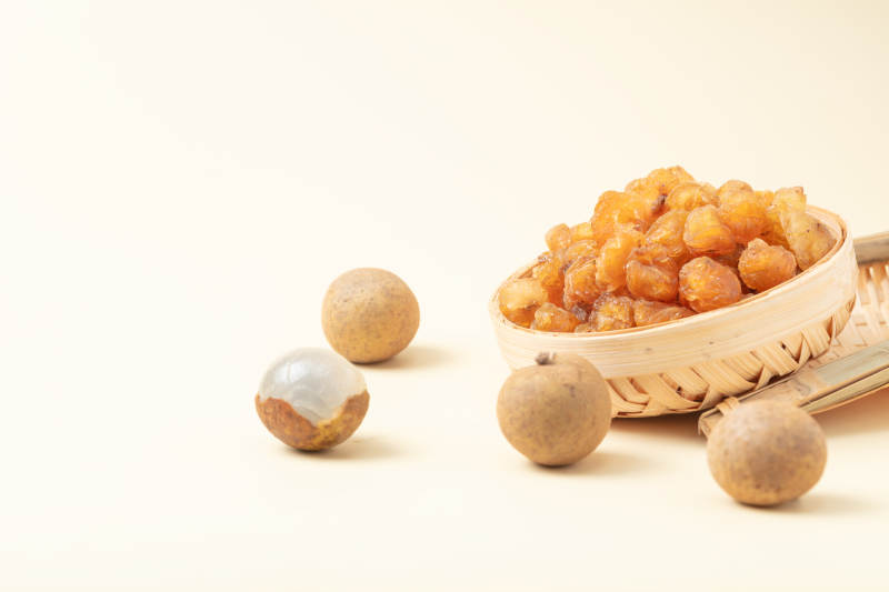 龙眼干与新鲜龙眼