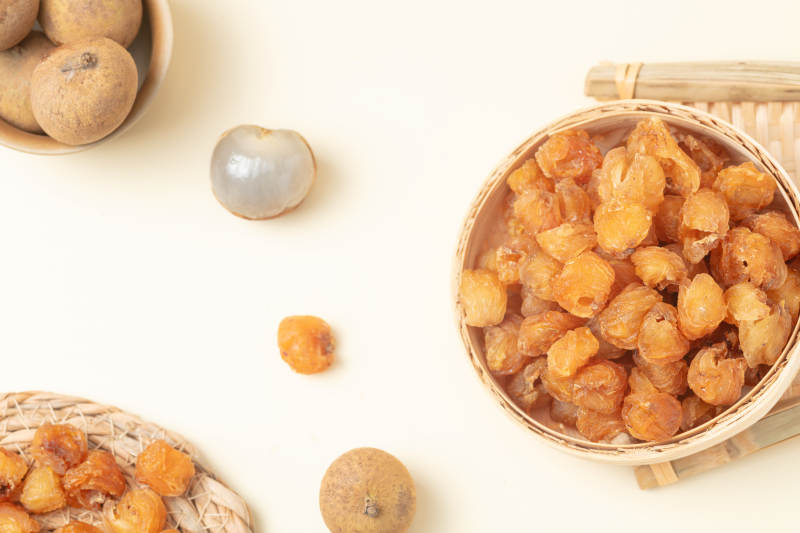 龙眼干与新鲜龙眼