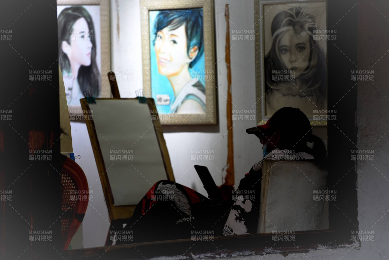 画室里的专注时光