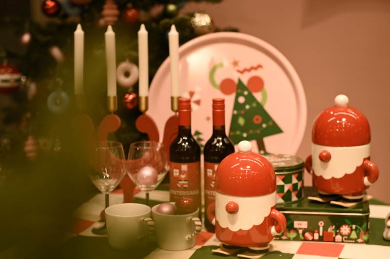 圣诞餐桌布置