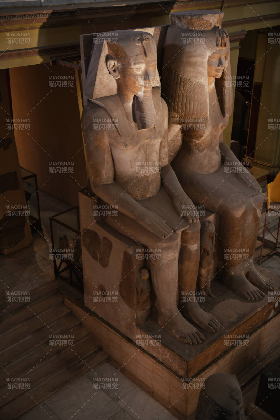 古埃及雙人坐像