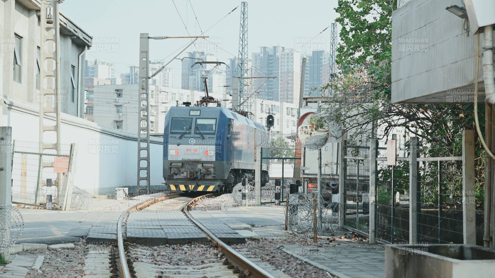 城市中的電車軌道