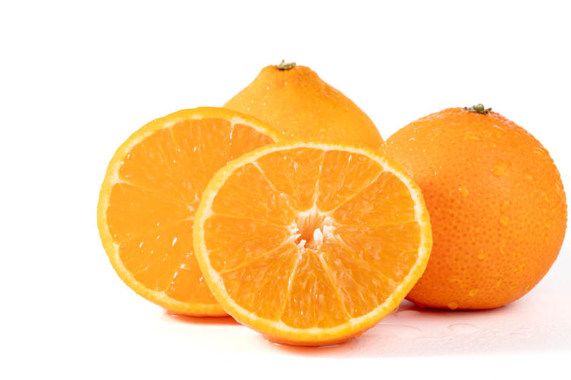 新鮮橙子切片