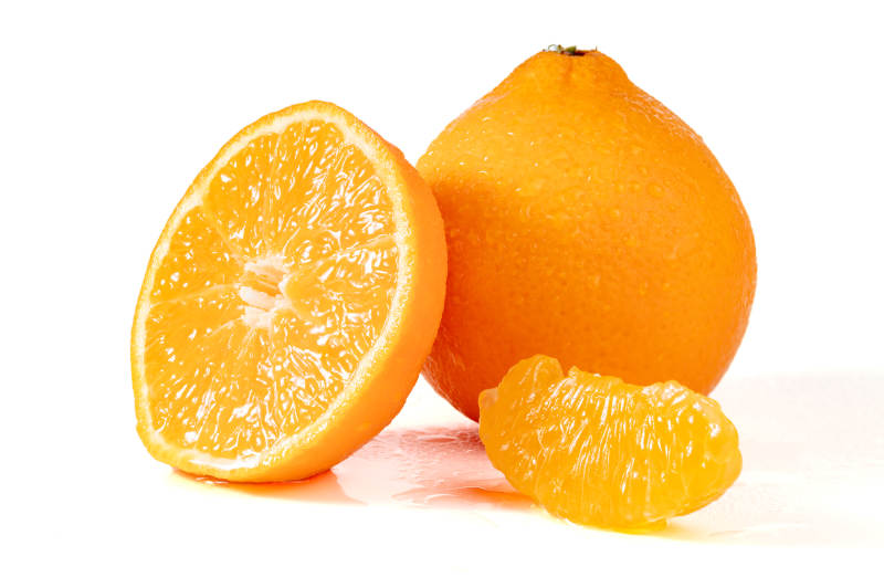 新鮮橙子切片