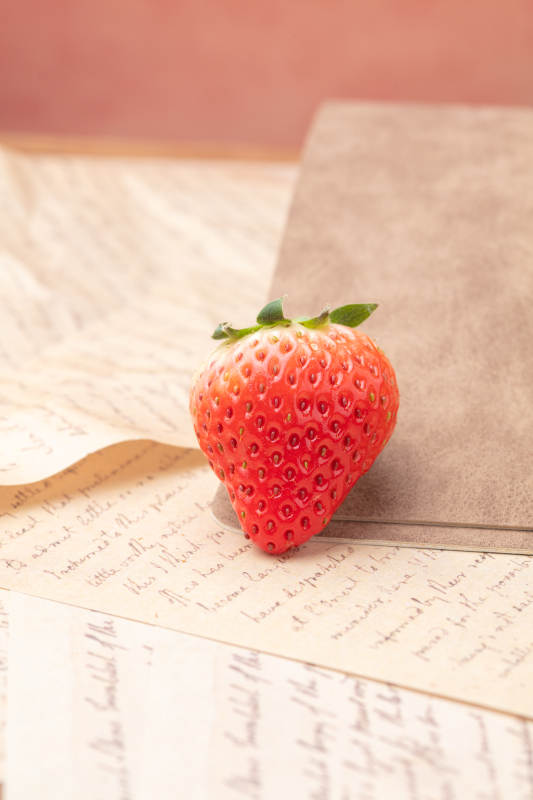草莓与信笺的静谧