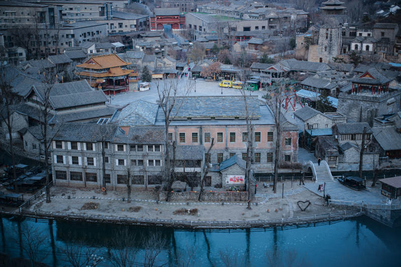 古北水鎮水邊古鎮靜謐景