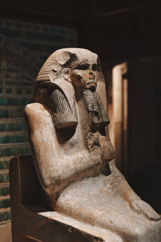 古埃及法老石像