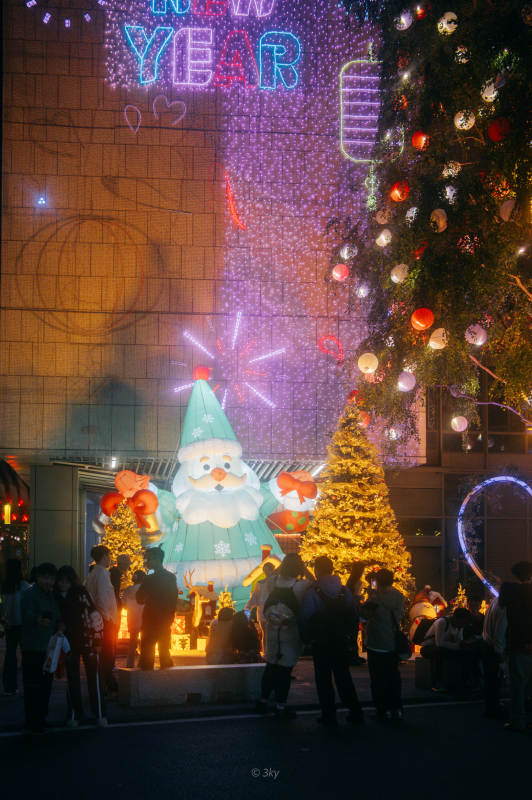 圣誕夜景璀璨奪目