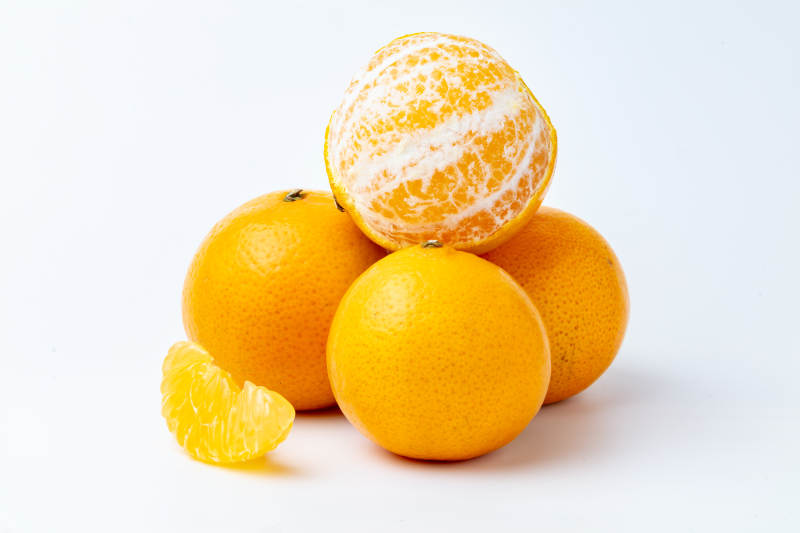 新鮮橙子堆疊圖