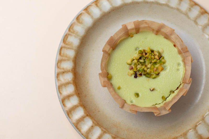 抹茶撻配堅果碎