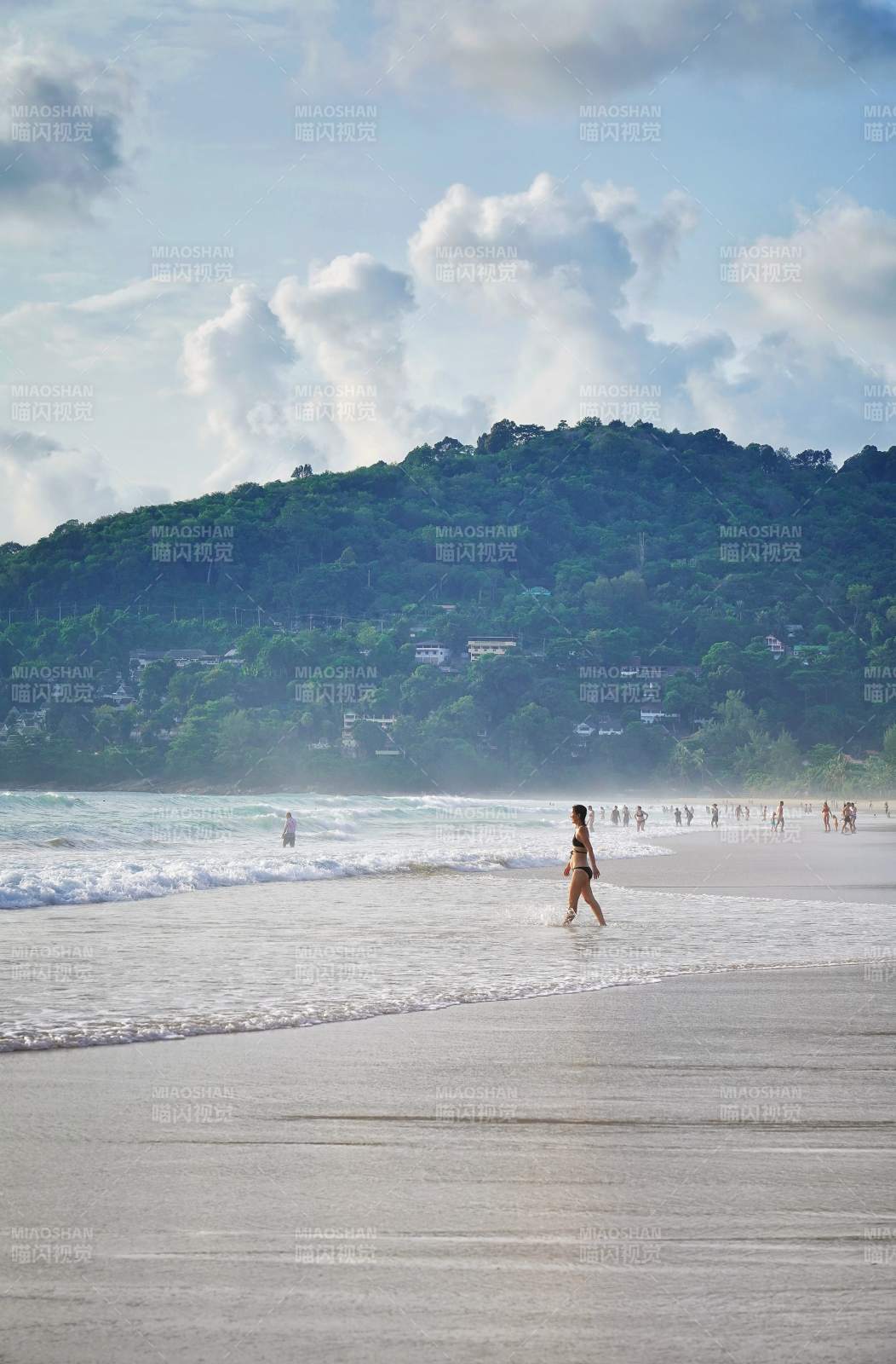 海灘上的悠閑時光