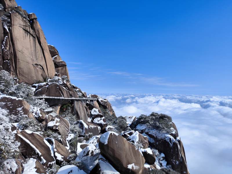 雪峰云海 险峻壮丽 | 上饶灵山绝美雪景