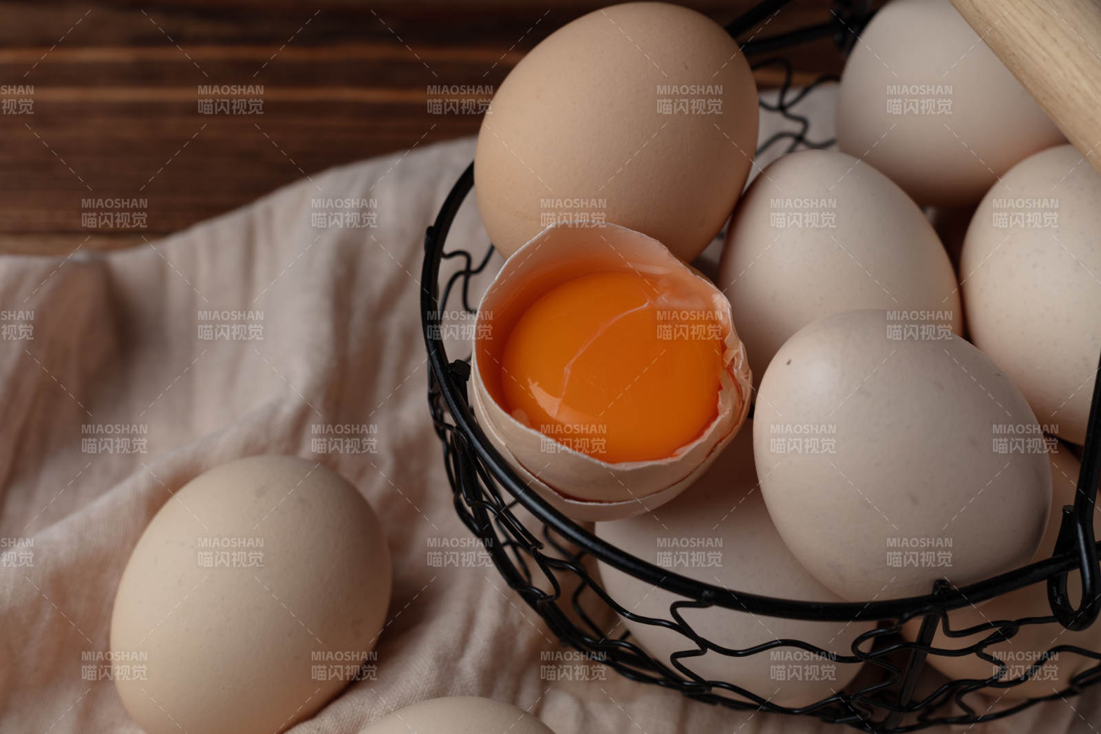 新鮮雞蛋特寫