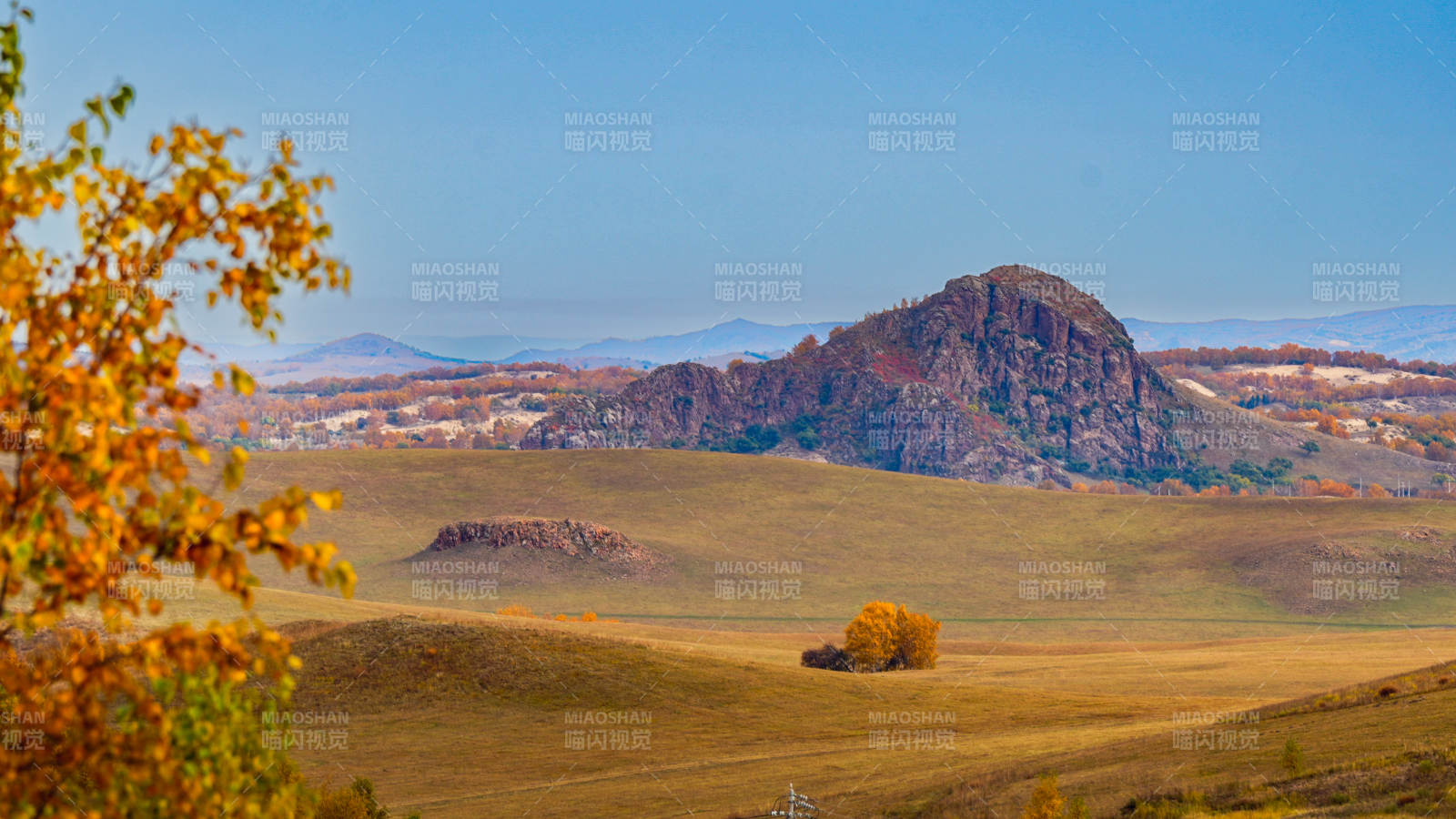 烏蘭布統秋日山野風光-攝影圖