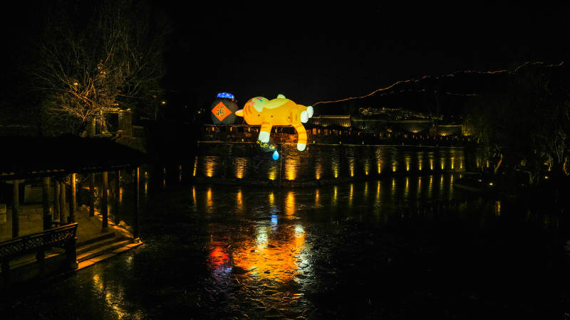 夜河燈影 熊形浮光