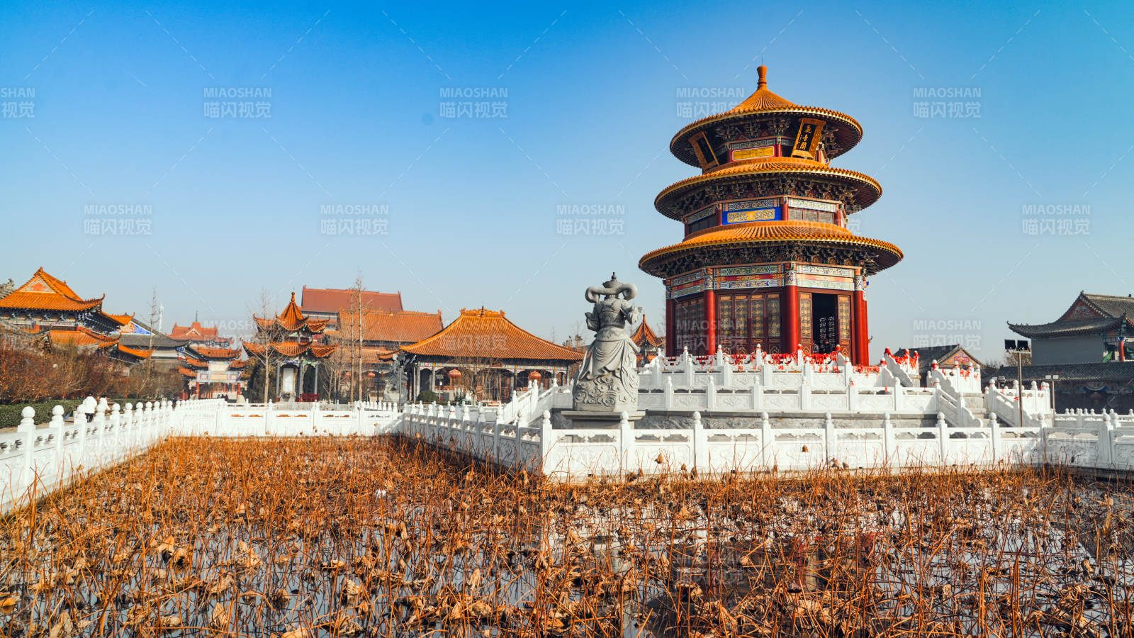 廊坊大悲禪寺觀音閣景色-攝影圖