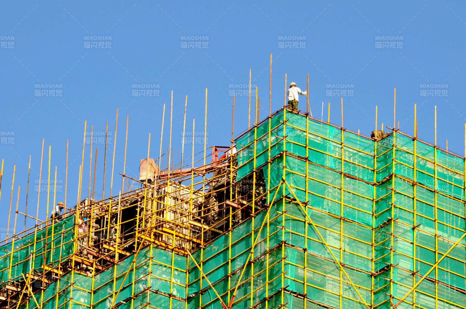 建筑工地施工中