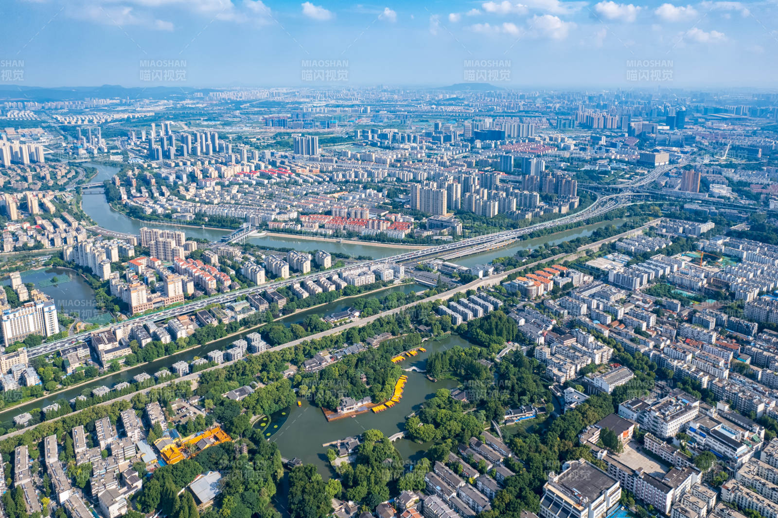 南京城市俯瞰圖航拍-攝影圖