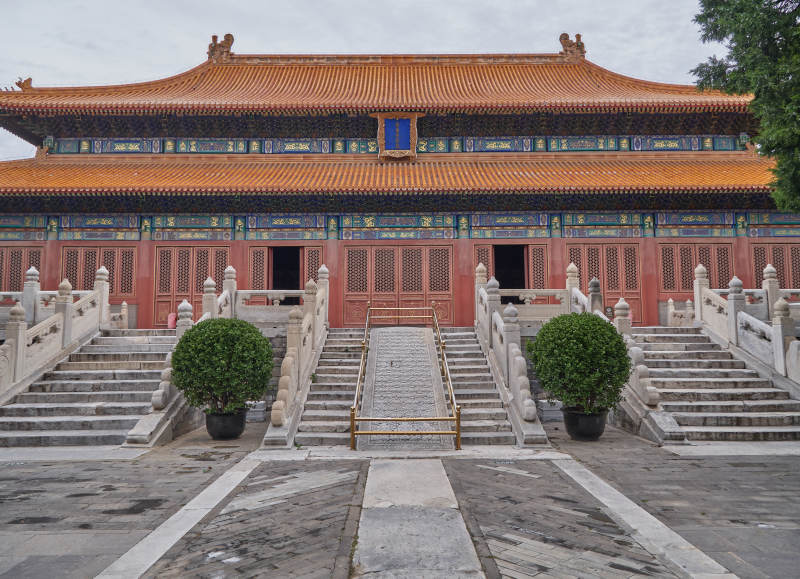 故宮紅墻金瓦殿-攝影圖