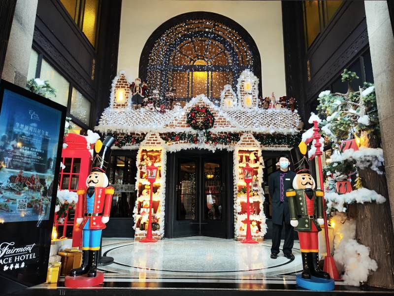 圣誕主題酒店大廳-攝影圖