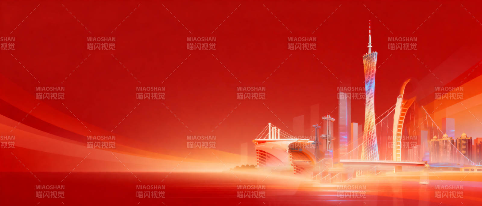 廣州塔夜景璀璨-圖片