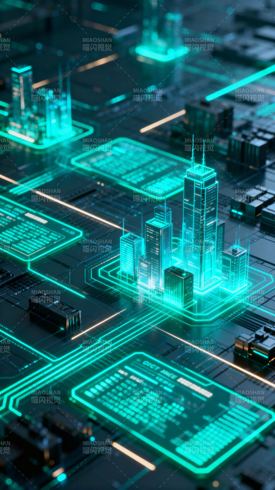 未來(lái)城市科技圖景-圖片