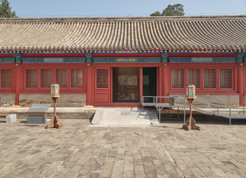 古建筑庭院風光-攝影圖