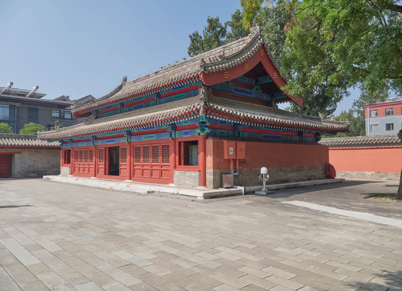 古建筑庭院風光-攝影圖