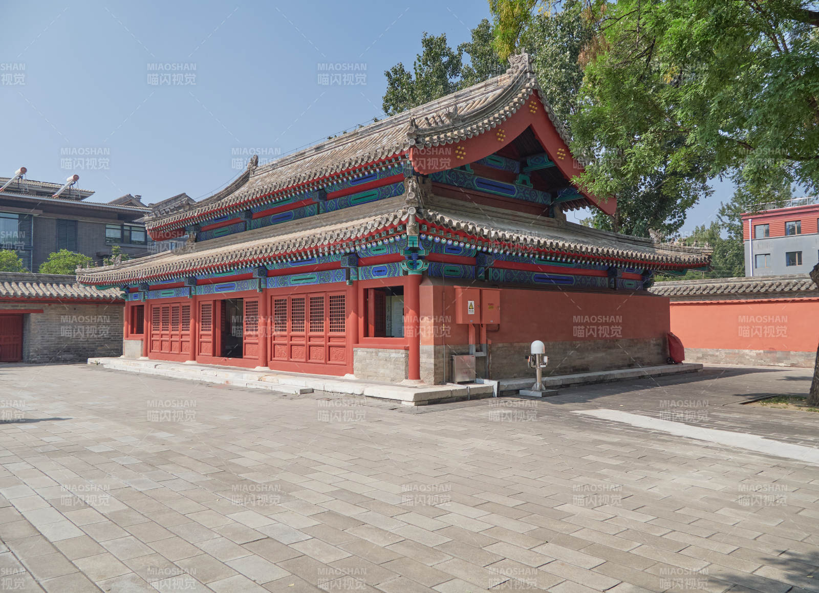 古建筑庭院风光-摄影图