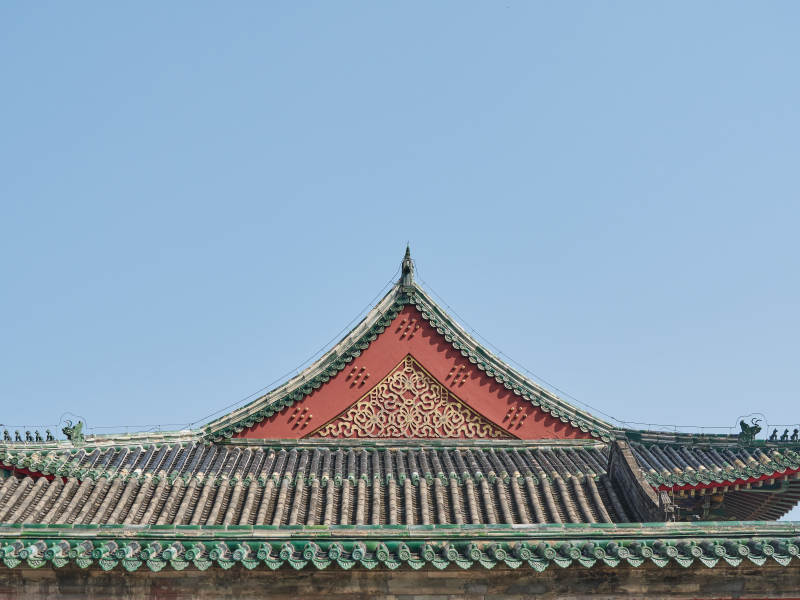 古建筑屋檐特寫-攝影圖