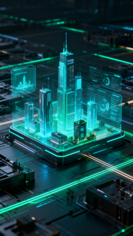 未來城市科技圖景-圖片