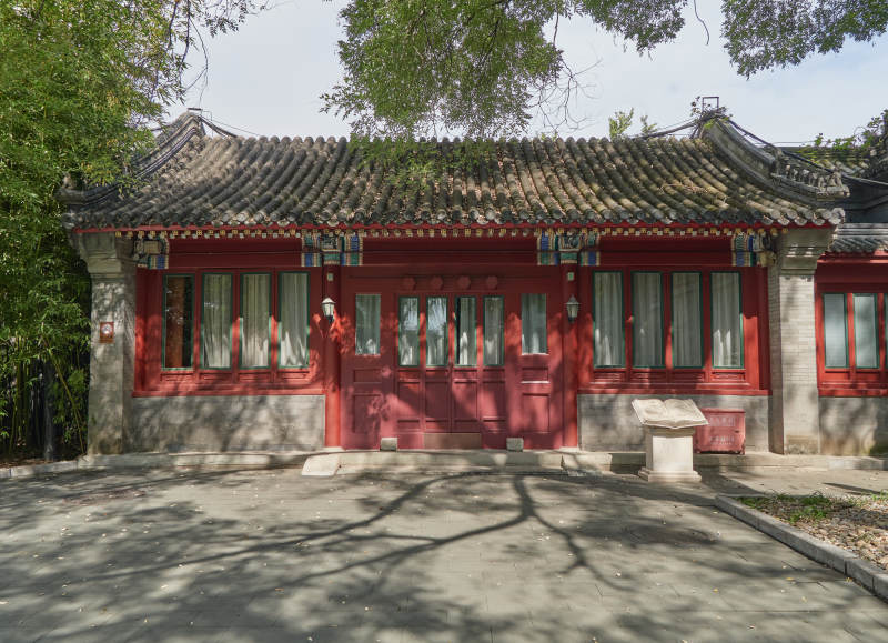 紅墻古院靜謐景-攝影圖