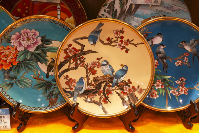 花鳥瓷盤展-攝影圖