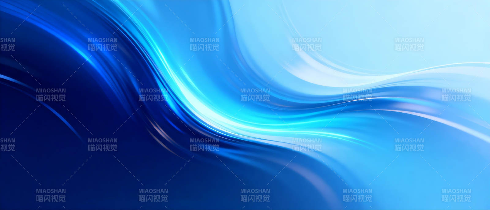蓝色流光艺术-图片