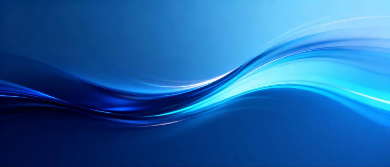 藍色波浪流動-圖片