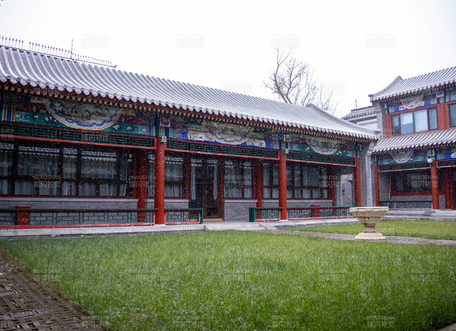 古色古香的庭院-攝影圖