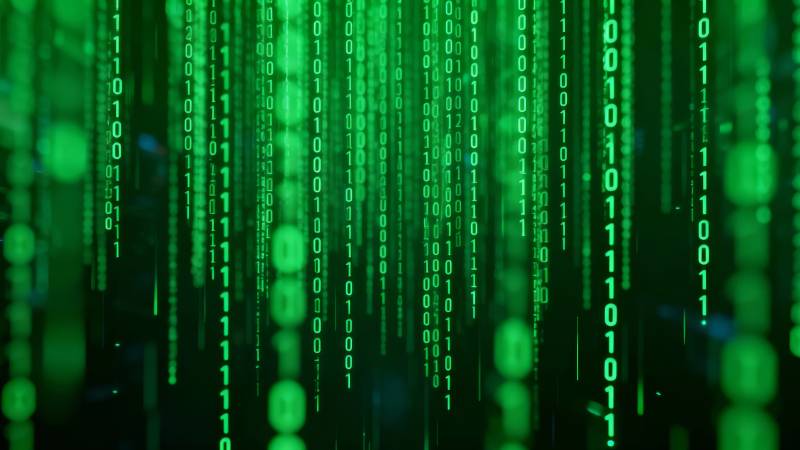 数字矩阵雨-图片