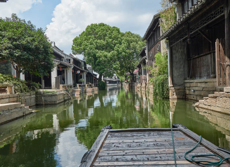苏州市吴江区黎里古镇游船观光-摄影图