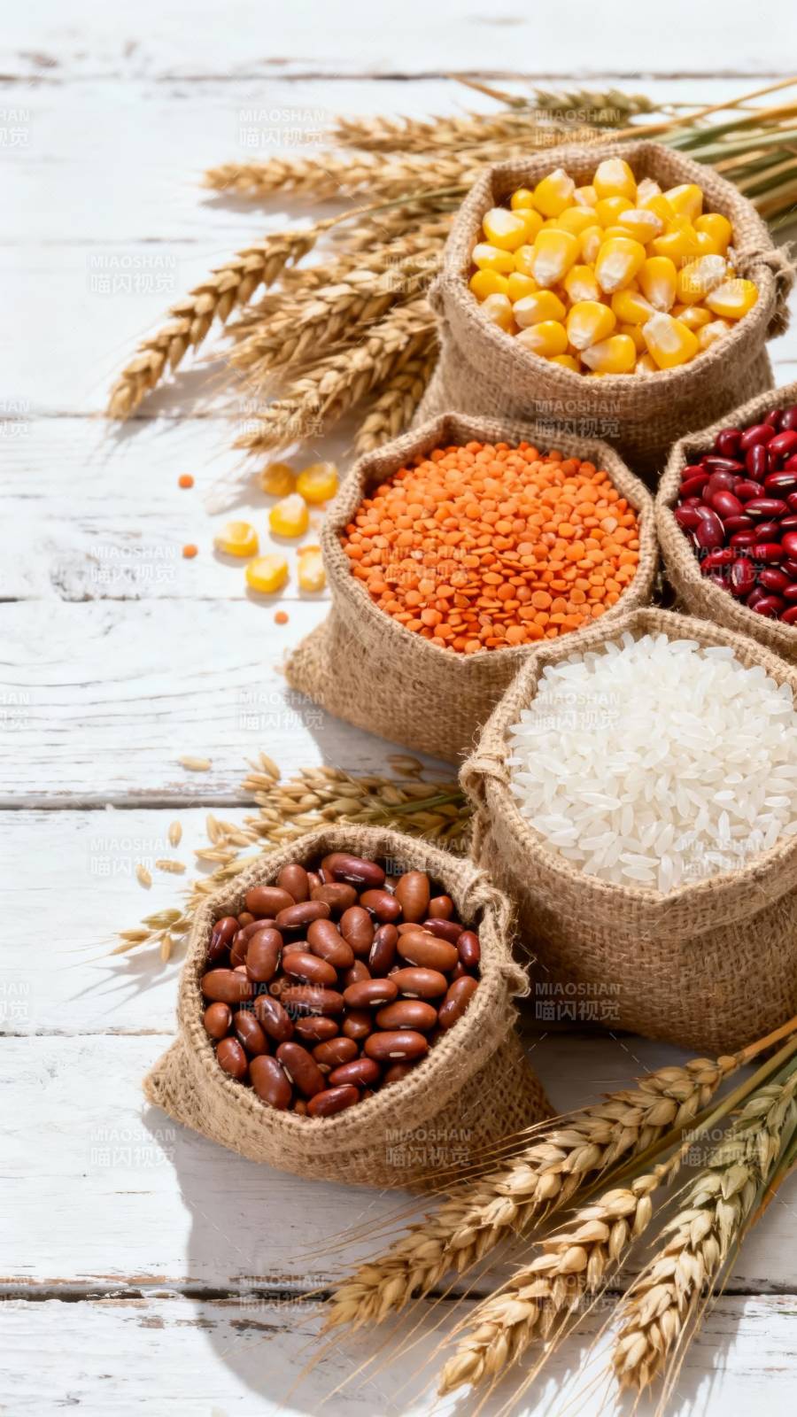 五谷杂粮丰收图-图片