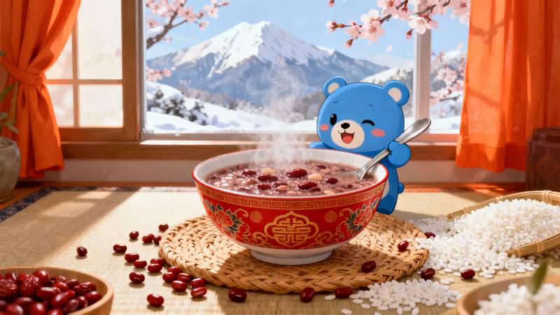 腊八粥暖冬景-图片